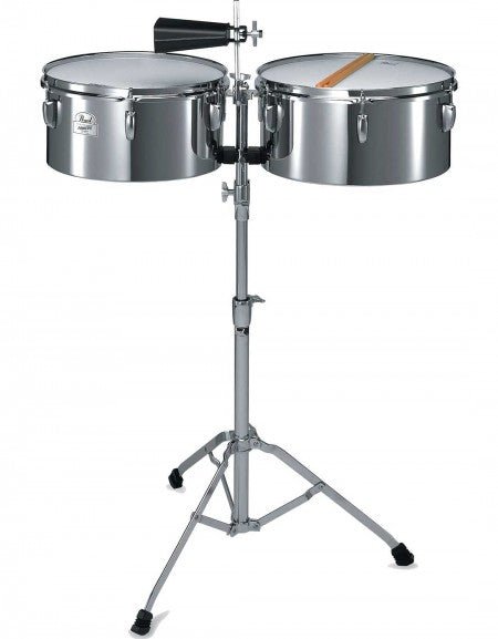 PEARL TIMBALES 13"-14" con supporto e campanaccio