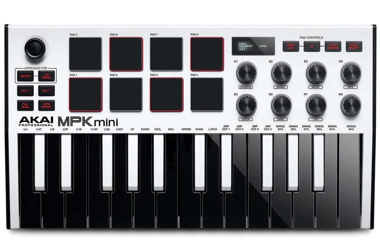 Akai MPK Mini mk3 Bianco