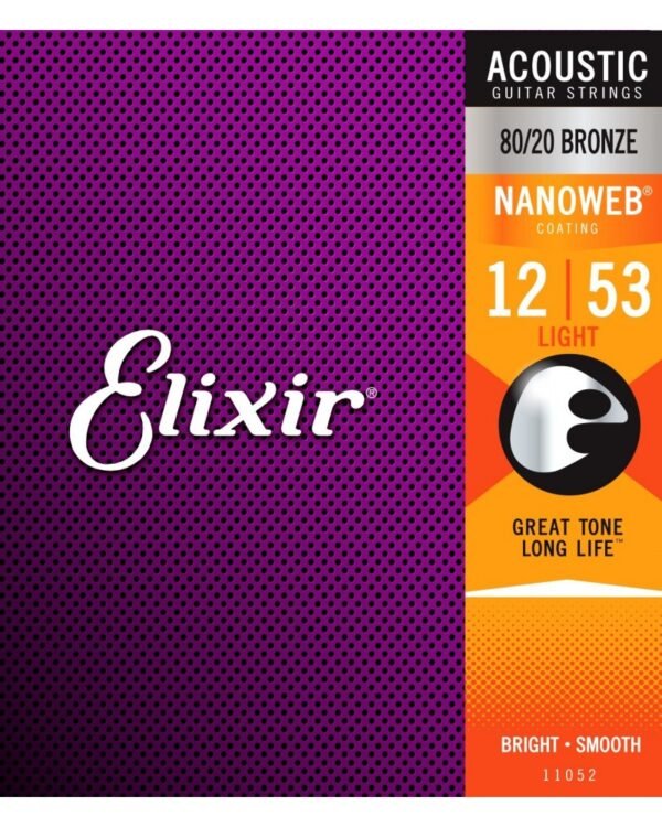 Elixir Nanoweb Light Phosphor Bronze Acustica 12-53