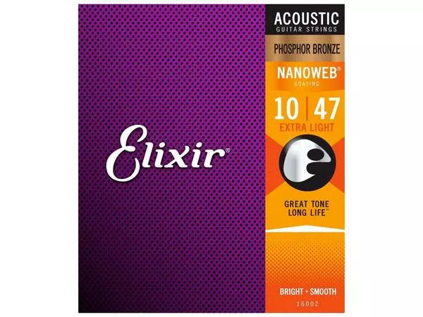 ELIXIR Nanoweb 16002 Extra Light Phosphor Bronze