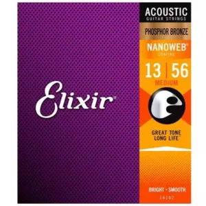 ELIXIR Nanoweb 16102 Medium Phosphor Bronze